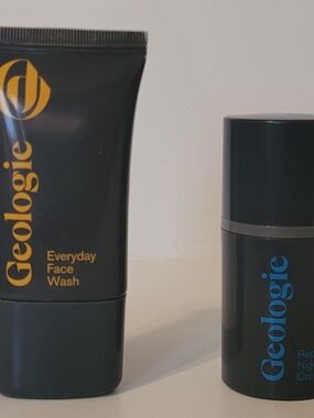 Geologie Everyday Face Wash Repairing Night Cream Travel Skincare Duo Set Minis